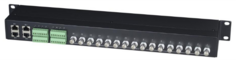 Приемник/передатчик SC&T TPP016HD Пассивный 16-канальный HDCVI/HDTVI/AHD по витой паре CAT5e/6 до 300м(HDCVI/AHD), до 200м(HDTVI). Разрешение до 1080p Sct