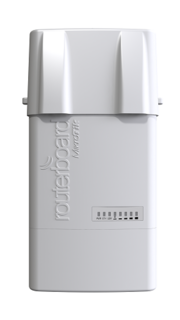 Маршрутизатор Mikrotik RB911G-5HPacD-NB всепогодный, двойная поляризация, 5 ГГц, WiFi 802.11ac, 128MB DDR, QCA9557 720MHz, 31 дБм MIMO, 1х Gigabit Eth