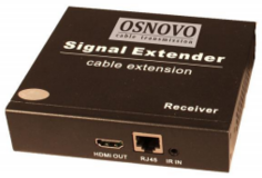 Приемник OSNOVO RLN-Hi/2 дополнительный HDMI, ИК управления, RS232 по сети Ethernet для комплекта TLN-Hi/2+. Разрешение до 1080p, 60Гц, 36бит