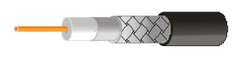 Кабель коаксиальный RG 6 Hyperline COAX-RG6-CU-100 (100м)75 Ом (ТВ, SAT, CATV), жила - 1.00 мм (медь, solid), экран - фольга+оплетка(луженная медь, 48