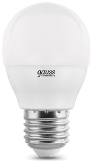 Лампа светодиодная Gauss 53226 LED Elementary Globe 6W E27 4100K 1/10/100