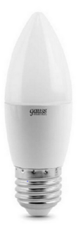 Лампа светодиодная Gauss 33228 LED Elementary Candle 8W E27 4100K 1/10/100