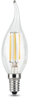 Лампа светодиодная Gauss 104801105-D LED Filament Свеча на ветру dimmable E14 5W 420lm 2700K