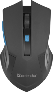 Мышь Wireless Defender Accura MM-275 Black-Blue 800-1600dpi, 6 кнопок