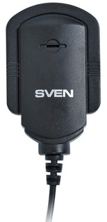 Микрофон Sven MK-150 SV-0430150 3.5 мм Jack, черный, на клипсе