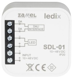 Контроллер Zamel SDL-01 DALI для одноцветных светильников, в монт.коробку