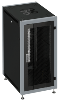 Шкаф напольный 19", 37U SYSMATRIX SL 6837.934 600x800x1780mm (ШхГхВ) передняя дверь перфорированная, задняя дверь двухстворчатая перфорированная, пово