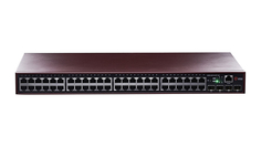 Коммутатор управляемый QTECH QSW-4610-52T-AC L2, 48*10/100/1000BASE-TX, 4*100/1000Base-X SFP, 16K MAC-адресов, 4К VLAN, 8 Queue, 100-240V АС