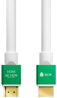 Кабель интерфейсный HDMI-HDMI GCR GCR-51295 1.0m HDMI 2.0, HDR 4:2:2, Ultra HD, 4K 60 fps 60Hz/5K*30Hz, 3D, AUDIO, 18.0 Гбит/с, 28/28 AWG, OD7.3mm, тр