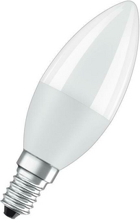 Лампа светодиодная LEDVANCE 4058075579125 LED Value LVCLB75 10SW/830 свеча матовая 3000К E14 800лм 230В 10х1 RU OSRAM