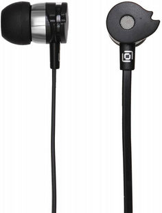 Наушники с микрофоном Oklick HS-S-210 вкладыши 1.2м черный проводные в ушной раковине (D1)
