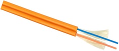 Кабель волоконно-оптический 50/125, 2 волокна Cabeus TB-ZIP-5-02T-LSZH-IN-25 (OM2) многомодовый, плотное буферное покрытие, zip cord, для внутренней п