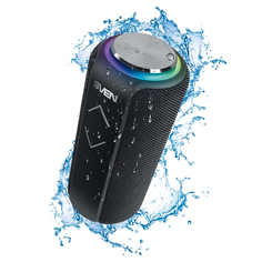 Портативная акустика 1.0 Sven АС PS-275 черная (12 Вт, Waterproof (IPx5), TWS, BT, FM, USB, microSD, 2400мА*ч)