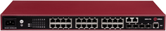 Коммутатор управляемый QTECH QSW-3750-28T-AC-R L2+, 24 порта 10/100/1000BASE-T, 4 порта 100/1000BASE-X SFP, 4K VLAN, 16K MAC адресов, консольный порт,
