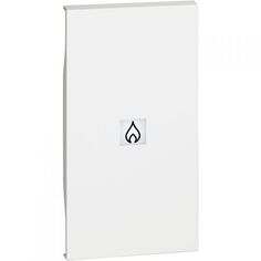 Панель лицевая BTicino KW01M2PN LIVING NOW с символом "нагреватель" для выключателей и переключателей, 2 модуля, цвет белый