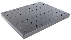 Полка NT SSt2-580 B 128583 19" повышенной грузоподъемности, черная L=580мм., перфорированная, грузоподъемность 300 кг