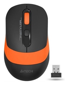 Мышь Wireless A4Tech FG10 ORANGE черно-оранжевая, 2000dpi, USB