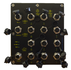 Коммутатор управляемый GIGALINK GL-SW-F206-12(M12C) L2, 8х10/100BaseT M12, 4х10/100/1000BaseT (X) M12, (Cube/DIN) 110VDC(70-160VDC)
