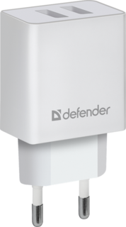 Зарядное устройство сетевое Defender UPA-22 83580 5V/2.1A 2XUSB