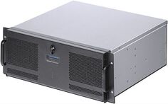 Корпус серверный 4U Procase GM438D-B-0 черный, панель управления, без блока питания, глубина 380мм, MB 12"x13"
