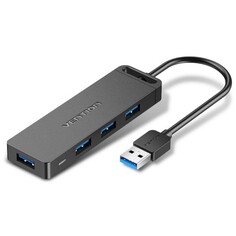 Концентратор Vention CHLBB OTG USB 3.0 на 4 порта, 0.15м, черный