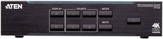 Коммутатор Aten VP1420-AT-G презентационный матричный, 3*HDMI/VGA - 2*HDMI, поддержка HDCP 2.2 и 4K HDR (4096x2160), масштабатор, автопереключение