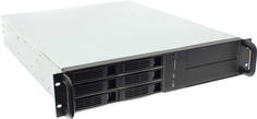 Корпус серверный 2U Procase ES206-SATA3-B-0 (6 SATA III/SAS 6Gbit hotswap HDD), черный, без блока питания, глубина 650мм, MB 12"x13"