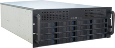 Корпус серверный 4U Procase ES416-SATA3-B-0 16 SATA3/SAS 6Gb hotswap HDD, черный, без блока питания, глубина 650мм, MB 12"x13"