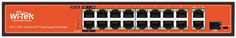 Коммутатор неуправляемый Wi-Tek WI-PS518G v3 16 PoE портов*100Base-TX+ 1000Base-T+ Combo, 14 портов PoE 802.3at/af до 30Вт на порт, 2 порта PoE 802.3b