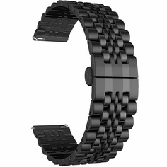 Ремешок на руку Lyambda CASTOR DSG-07-01T-22-BK из нержавеющей стали для часов 22 mm black