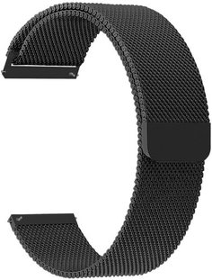 Ремешок на руку Lyambda CAPELLA DS-GM-01-22-BK из нержавеющей стали для часов 22 mm black