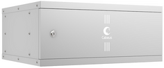 Шкаф настенный 19", 4U Cabeus WSC-05D-4U55/45m серия LIGHT разборный, дверь металл, цвет серый