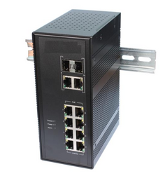Коммутатор PoE OSNOVO SW-80822/IR промышленный Gigabit Ethernet на 10 портов. Порты: 8 x GE (10/100/1000Base-T) с PoE (до 30W) + 2 x GE Combo (RJ45 10