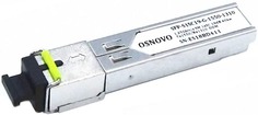 Модуль SFP OSNOVO SFP-S1SC19-G-1550-1310 до 1.25 Гбит/c, SC/19дБ/расстояние передачи до 40км/Tx 1550/Rx 1310/поддержка DDM