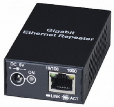 Повторитель SC&T SR01X Gigabit Ethernet для увеличения расстояния передачи до 120м. Возможно каскадное подключение повторителей Sct