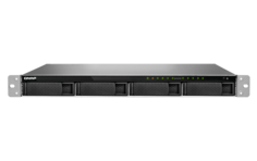 Сетевой накопитель QNAP TVS-972XU-RP-i3-4G 4 отсека 3,5"/2,5", 5х2,5", 2х10 SFP+, стоечное исполнение, 2 блока питания. i3-8100 3,6 ГГц, 4 ГБ DDR4