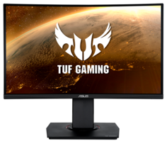 Монитор 23,6" ASUS TUF Gaming VG24VQR 1920x1080, 350cd/mІ, 3000:1, 1ms, VA, curved 1500R, 165Hz, 178°/178°, speakers, DP, 2*HDMI, HAS, Tilt, Swivel, P