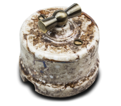 Выключатель Bironi B1-202-09 мрамор, 2-клавишный