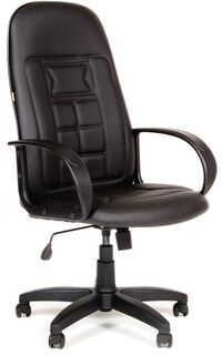 Кресло офисное Chairman 727 6098211 черное (Терра), матовая экокожа, до 120 кг