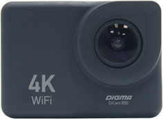 Экшн-камера Digma DiCam 850 DC850 4K, WiFi, черная