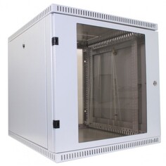 Шкаф настенный 19", 12U NT WALLBOX 12-66 G 084698 серый, 600*650, дверь стекло-металл