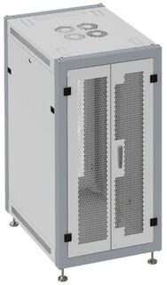 Шкаф напольный 19", 27U SYSMATRIX SL 6627.744 600x600x1330mm (ШхГхВ) передняя дверь двухстворчатая перфорированная, задняя дверь двухстворчатая перфор