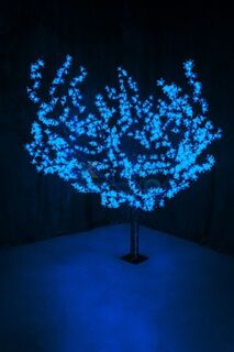 Фигура светодиодная NEON-NIGHT 531-103 дерево сакура, высота 1,5м, диаметр кроны 1,8м, синие светодиоды, IP 54, понижающий трансформатор в комплекте