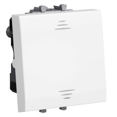 Выключатель DKC 4400102 модульный, одноклавишный, однополюсный "Белое облако", 2 модуля, "Avanti"