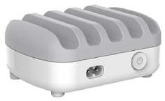 Зарядное устройство сетевое Orico DUK-5P белый/серый, 5*USB2,4А/5В; 60 Вт, пластик
