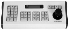 Клавиатура Smartec STT-CN3R1 (VARIABLE SPEED); джойстик (3-axis), встроенный LCD-дисплей (16х2 знаков); RS-485 (PELCO-D/P)