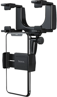 Держатель автомобильный Hoco RH5 УТ000022666 для смартфона, крепление на внутрисалонное зеркало, черный