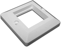 Панель лицевая TWT TWT-WP45x45-WH для настенной коробки французского стандарта 45х45, белая