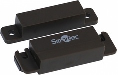 Датчик Smartec ST-DM121NC-BR магнитоконтактный, НЗ, коричневый, накладной для деревянных дверей, под винт, зазор 25 мм