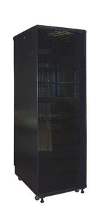 Шкаф серверный 19", 47U TWT TWT-CBA-47U-6x6-00 Business Advanced, 600x600, без дверей, с боковыми стенками, черный